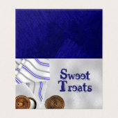 Bar Mitzvah Gevouwen Tafelteken Kaart (Buitenkant ongevouwen)