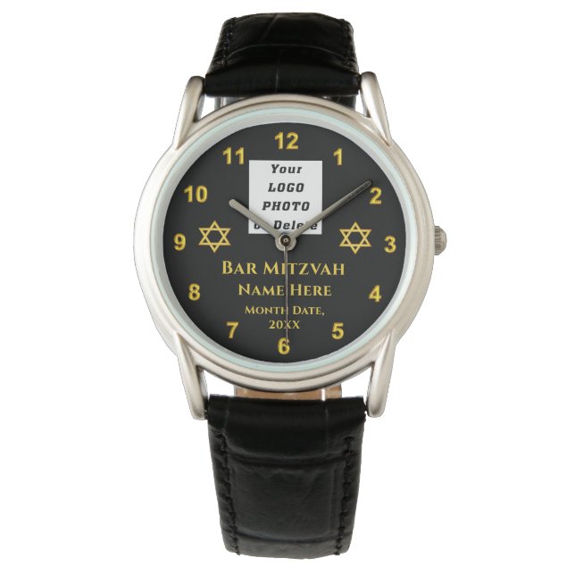 Bar Mitzvah Gifts voor jongens,  Horloge (Voorkant)