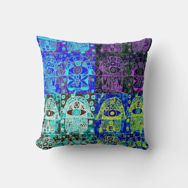 Bar Mitzvah Give-A-Way : Hamsa Kussen (Voorkant)