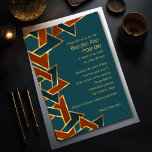 Bar Mitzvah Gold Blauwgroen Blue Rust Star van Dav Kaart<br><div class="desc">Bar Mitzvah Gold Blauwgroen Blue Rust Star van David Bar Mitzvah en Bat Mitzvah uitnodigingssets ontworpen door Umua. Gedrukt en verzonden door Zazzle of haar partners.</div>