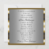 Bar Mitzvah Gold-ceremonie Uitnodiging 13 (Voorkant)