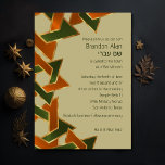 Bar Mitzvah Gold Green Oranje ster van David Kaart<br><div class="desc">Bar Mitzvah Gold Green Sinaasappel Star of David Bar Mitzvah en Bat Mitzvah uitnodigingssets ontworpen door Umua. Gedrukt en verzonden door Zazzle of haar partners.</div>