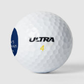 Bar Mitzvah Golf Ball Favors Blue Gray Golfballen (Logo)