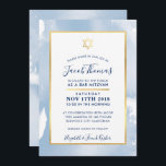 BAR MITZVAH gouden ster smart blue waterverf uitno Kaart<br><div class="desc">door kat massard >> kat@simplysweetPAPERIE.com << - - - - - - - - - - - - - - - - - - - - - - - - - - - - - - - - - - - - - - - - - - - - -...</div>