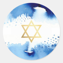 BAR MITZVAH gouden ster smart donkerblauwe waterve