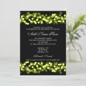 Bar Mitzvah Green Hollywood Glam Kaart (Staand voorkant)