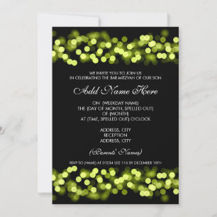 Bar Mitzvah Green Hollywood Glam Kaart
