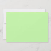 Bar Mitzvah Green Neon Lights Kaart (Achterkant)