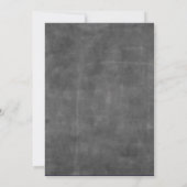 Bar Mitzvah Grunge Gray Kaart (Achterkant)