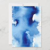 BAR MITZVAH hand-briefings blauw waterverf hebrew Kaart (Achterkant)