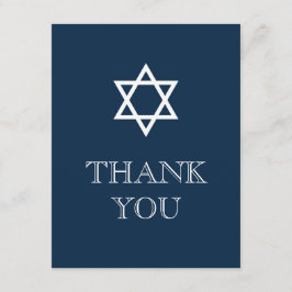 Bar Mitzvah Hartelijk dank - Jongen Bedankkaart