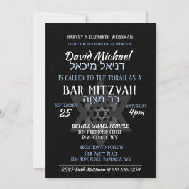 Bar Mitzvah Hebreeuwse namen Kaart