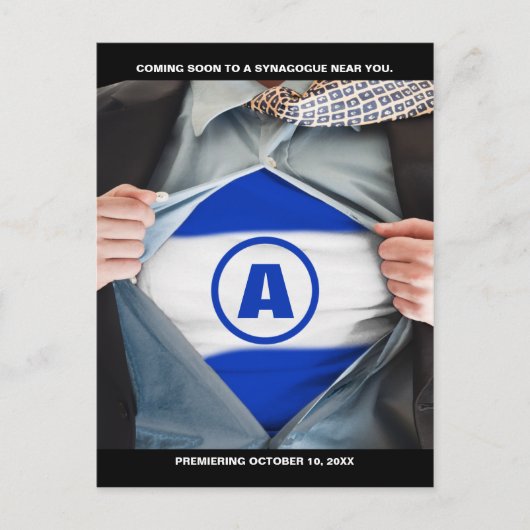 Bar Mitzvah Hero Save the Date Briefkaart (Voorkant)