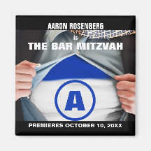 Bar Mitzvah Hero Save the Date Magnet