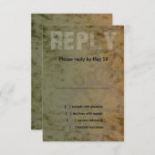 Bar Mitzvah Industrial Grunge RSVP (Voorkant / Achterkant)