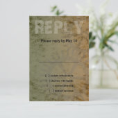 Bar Mitzvah Industrial Grunge RSVP (Staand voorkant)