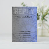 Bar Mitzvah Industrial Grunge RSVP (Staand voorkant)