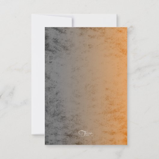 Bar Mitzvah Industrial Grunge RSVP (Achterkant)