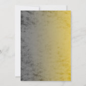 Bar Mitzvah Industrial Grunge Uw kleur met Geel Kaart (Achterkant)