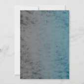 Bar Mitzvah Industrieel Grunge Teal Kaart (Achterkant)