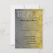 Bar Mitzvah Industriële Grunge RSVP Kaartje (Voorkant)