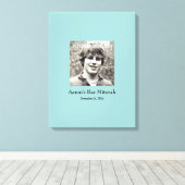 Bar Mitzvah Inloggen Feestbord Canvas Afdruk (Insitu (Houten vloer))