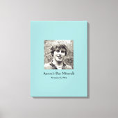 Bar Mitzvah Inloggen Feestbord Canvas Afdruk (Voorkant)