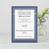 Bar Mitzvah Invitaties Kaart (Staand voorkant)