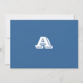 Bar Mitzvah Invitation Ashton Hebrew FELT PAPER Kaart (Achterkant)