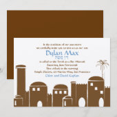 Bar Mitzvah Invitation Dylan Max Jerusalem Kaart (Voorkant / Achterkant)