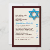 Bar Mitzvah Invitation Jackson Kaart (Voorkant)