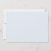 Bar Mitzvah Invitation Navy Tree of Live Kaart (Achterkant)