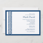 Bar Mitzvah Invitation Star David TEXTURED Tan Kaart (Voorkant)