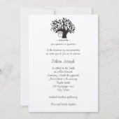 Bar Mitzvah Invitation Tree of Life Hebrew Wedding Kaart (Voorkant)