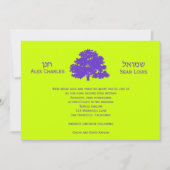 Bar Mitzvah Invitation Twins Tree of Life Kaart (Voorkant)