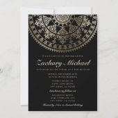 Bar Mitzvah Invitations Gold Foil Kaart (Voorkant)