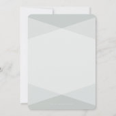 BAR MITZVAH INVITE eenvoudig modern vet sinaasappe Kaart (Achterkant)