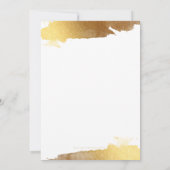 BAR MITZVAH INVITE modern verguld goud marine blau Kaart (Achterkant)