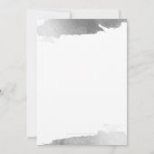 BAR MITZVAH INVITE moderne vergulde zilveren marin Kaart (Achterkant)