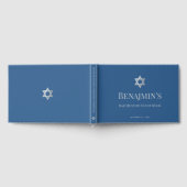 Bar Mitzvah Jewish Boy Star of David Classic Blue  Gastenboek (Volledig)