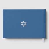 Bar Mitzvah Jewish Boy Star of David Classic Blue  Gastenboek (Achterkant)