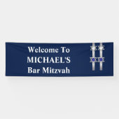 Bar mitzvah jongens verwelkomen bord spandoek (Horizontaal)