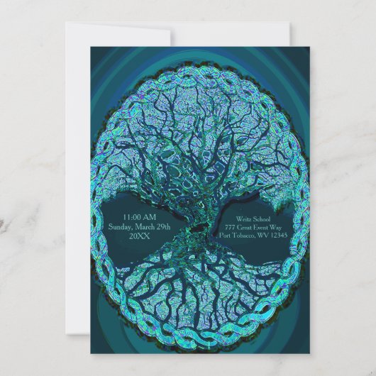 Bar Mitzvah Kaart (Achterkant)