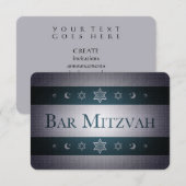 Bar Mitzvah Kaart (Voorkant / Achterkant)