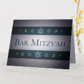 Bar Mitzvah Kaart (Gele Bloem)