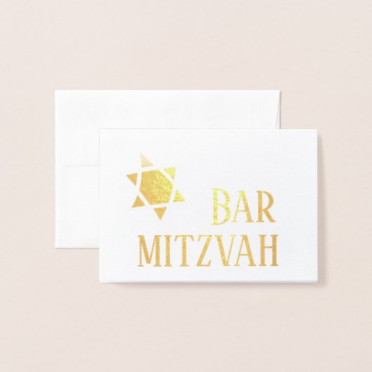 Bar Mitzvah Kaart (Voorkant met envelop)