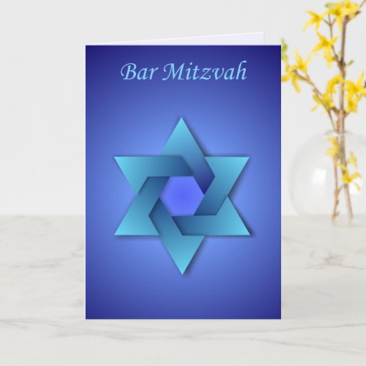 Bar Mitzvah-kaart Kaart (Gele Bloem)