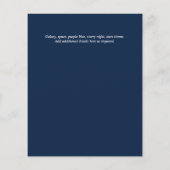 BAR MITZVAH KAARTEN Celestial Skies Blue Galaxy Go (Achterkant)