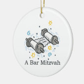 Bar Mitzvah Keramisch Ornament (Links)