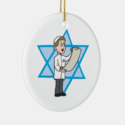 Bar Mitzvah Keramisch Ornament (Rechts)